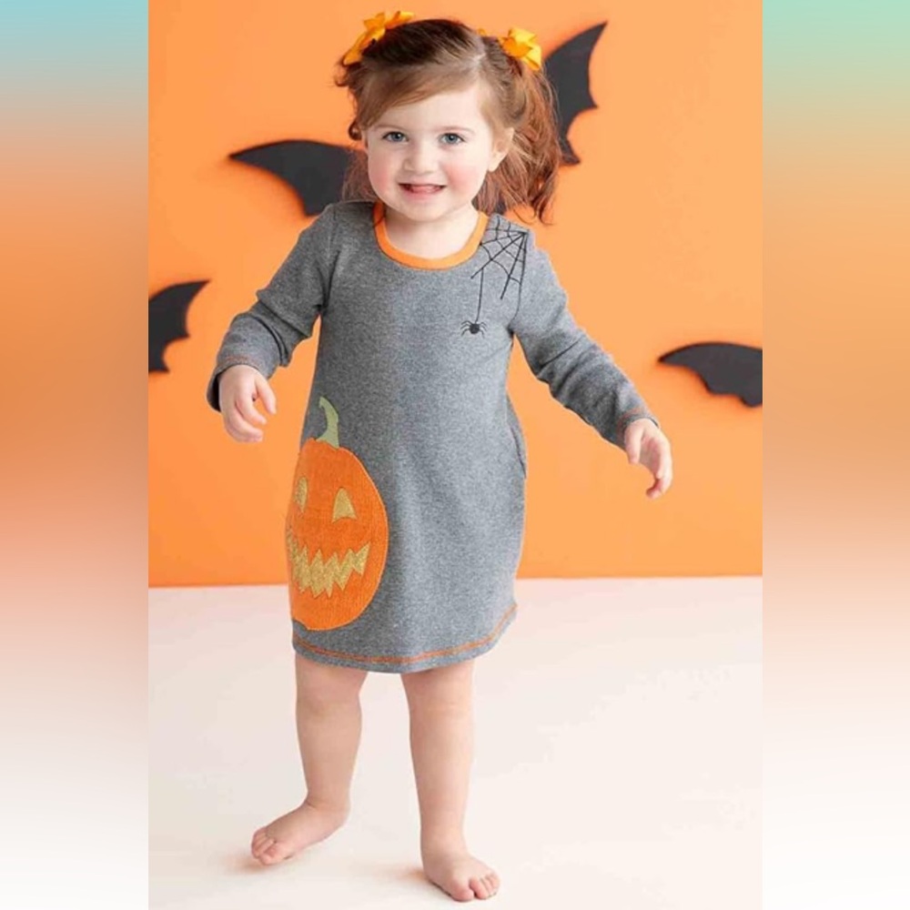 Mud Pie| Knit Toddler Halloween Dress